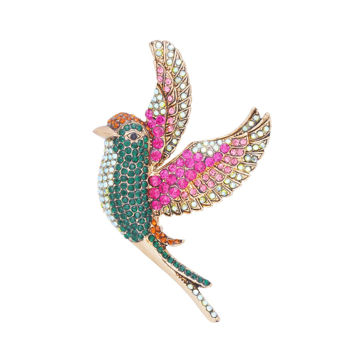 Broche ailes colorées