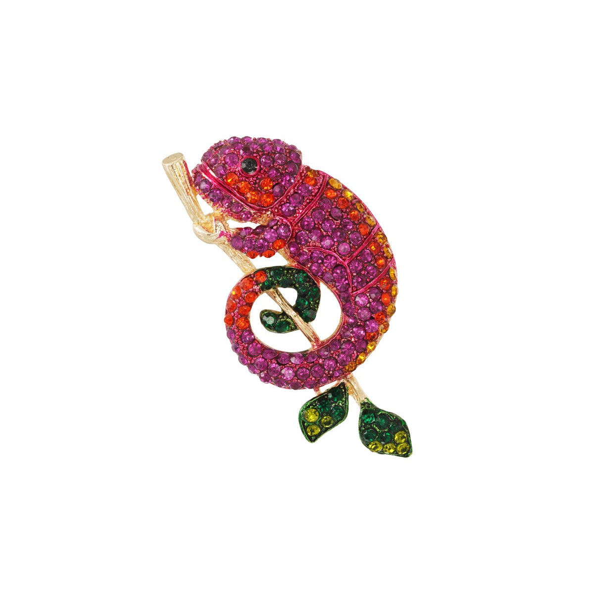 Broche Salamandre - Verte