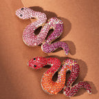 Broche serpent - Rose et violet